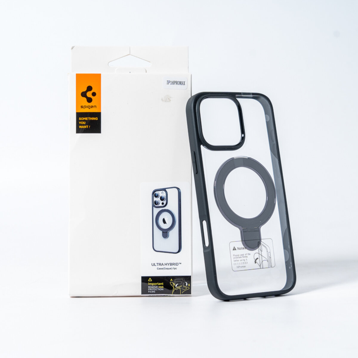 Чохол для смартфона Spigen AAA Magnetic Ring for Apple iPhone 16 Pro Black (SPGMGRING16ProBlack) на картинке №1