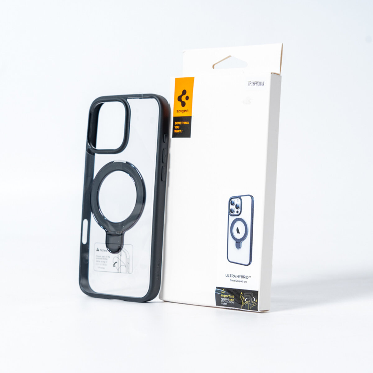 Чохол для смартфона Spigen AAA Magnetic Ring for Apple iPhone 16 Pro Black (SPGMGRING16ProBlack) на картинке №2