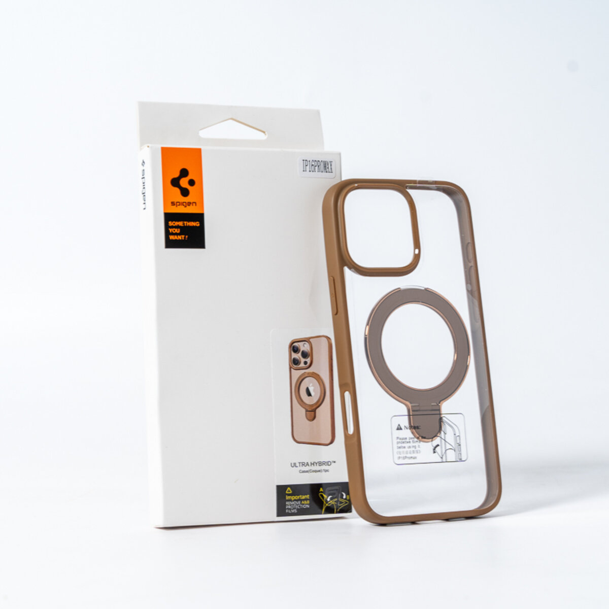 Чохол для смартфона Spigen AAA Magnetic Ring for Apple iPhone 16 Pro Max Brown на малюнкі №3