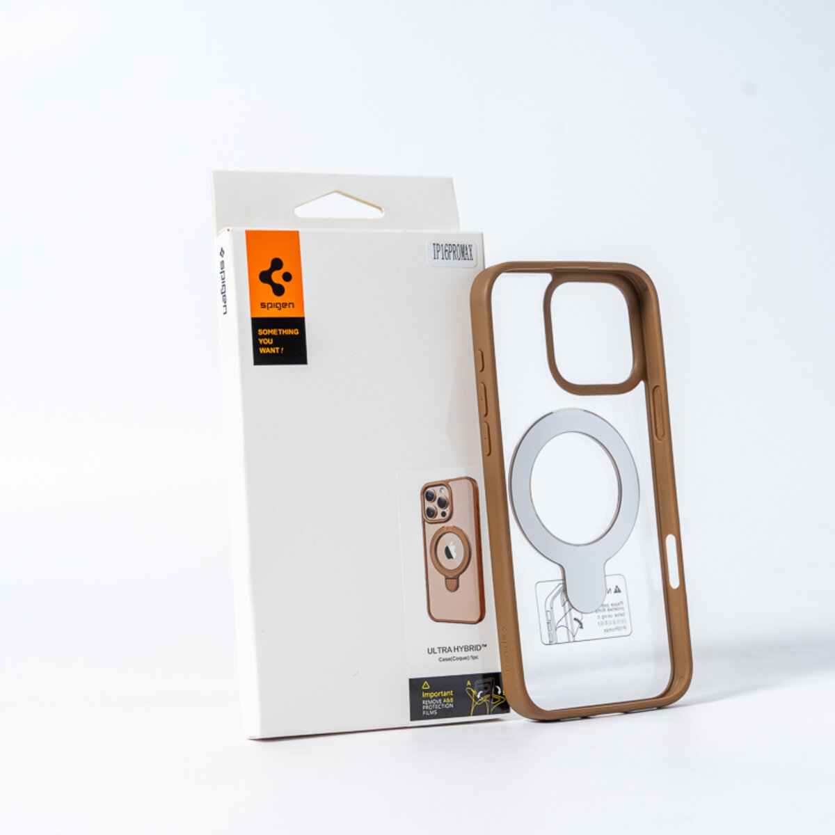 Чохол для смартфона Spigen AAA Magnetic Ring for Apple iPhone 16 Pro Max Brown на малюнкі №5