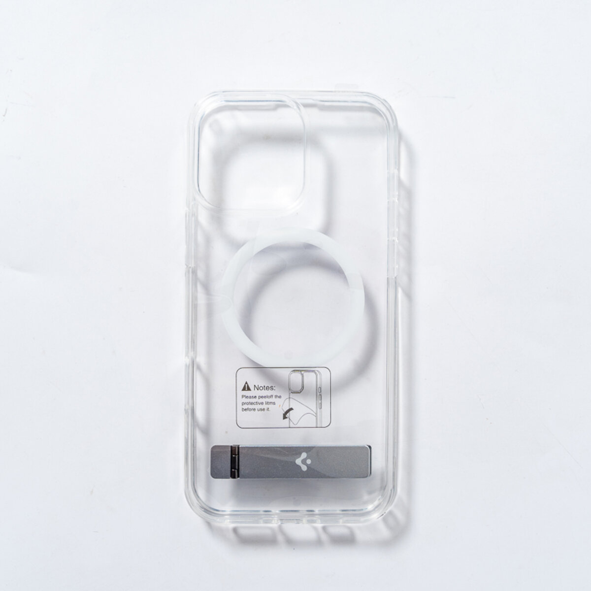 Чохол Spigen AAA Magnetic Clear Stand for Apple iPhone 11 Pro Transparent (SPGCLST11p) на картинке №4