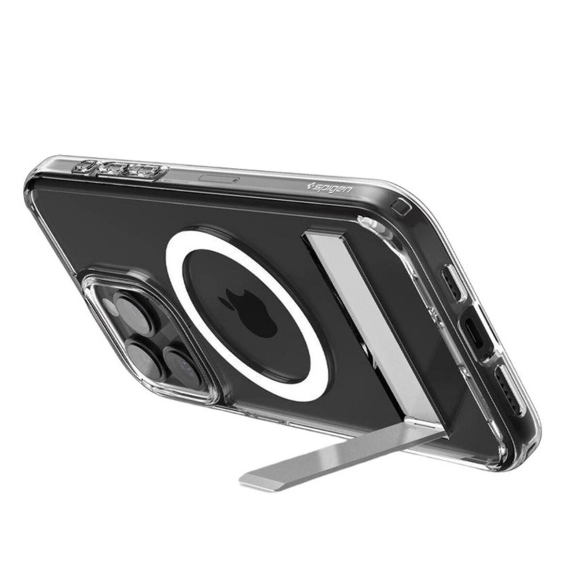 Чохол Spigen AAA Magnetic Clear Stand for Apple iPhone 14 Pro Max Transparent (SPGCLST14pm) на картинке №8