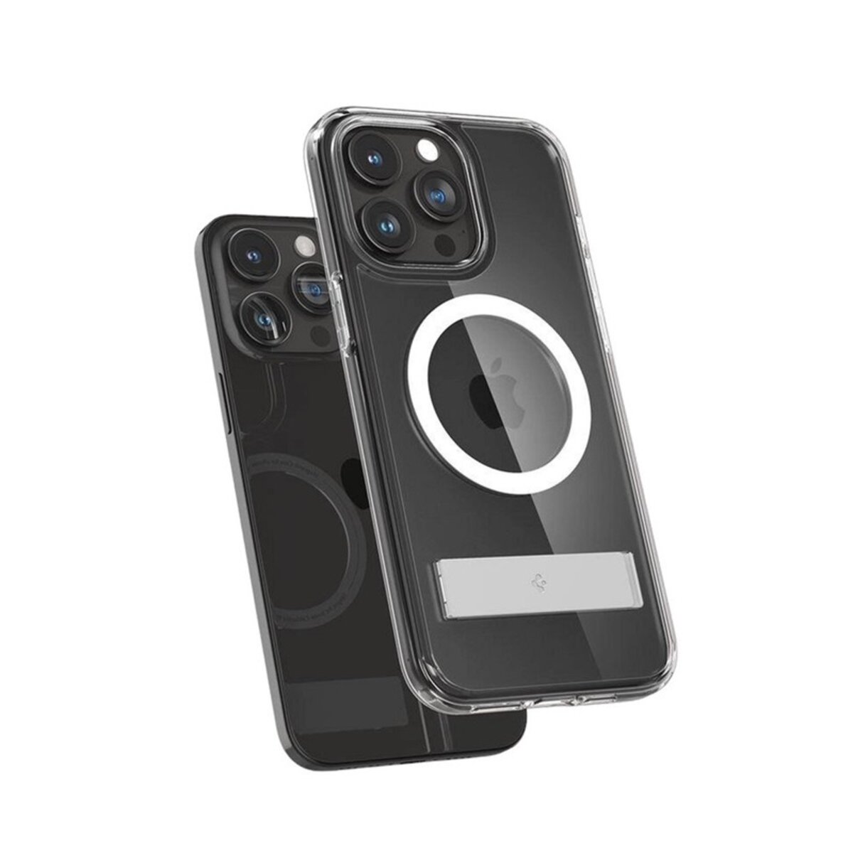 Чохол Spigen AAA Magnetic Clear Stand for Apple iPhone 16 Transparent (SPGCLST16) на картинке №6