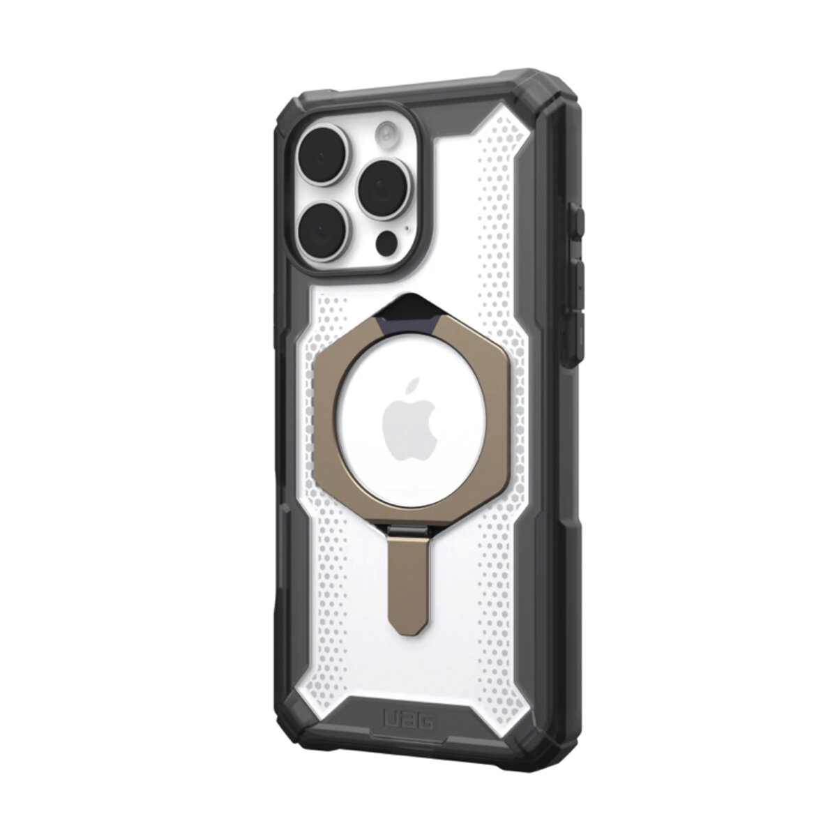 Протиударний чохол UAG Plazma MagSafe XTE (AAA) Apple iPhone 15 | Drop and Shockproof (Чорний) на малюнкі №6