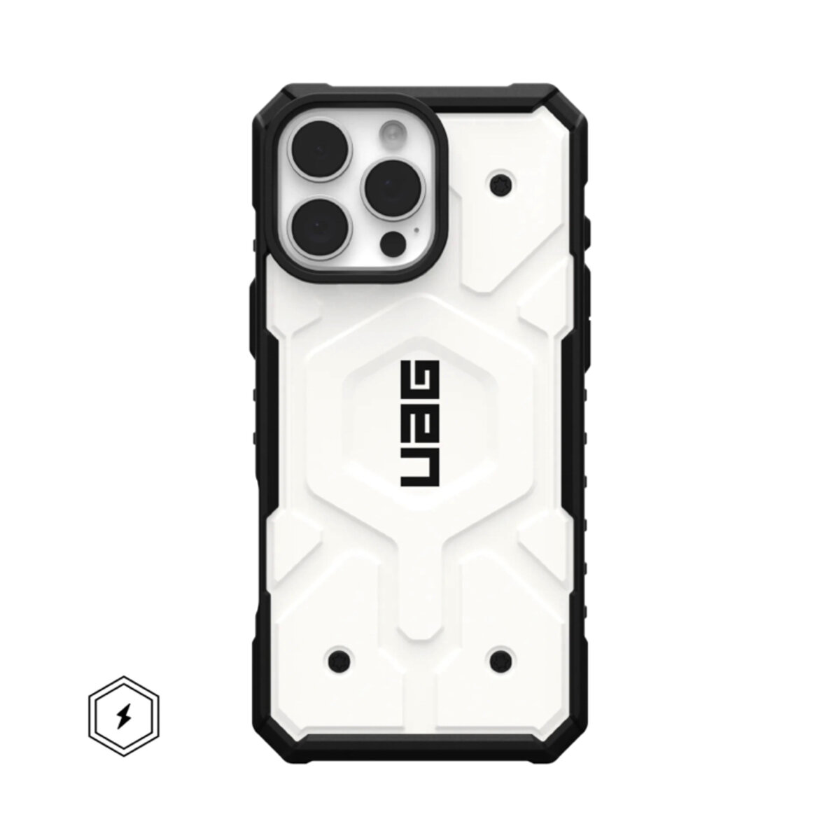 Протиударний чохол UAG Pathfinder with MagSafe (AAA) Apple iPhone 14 | Drop and Shockproof (Білий) на малюнкі №1