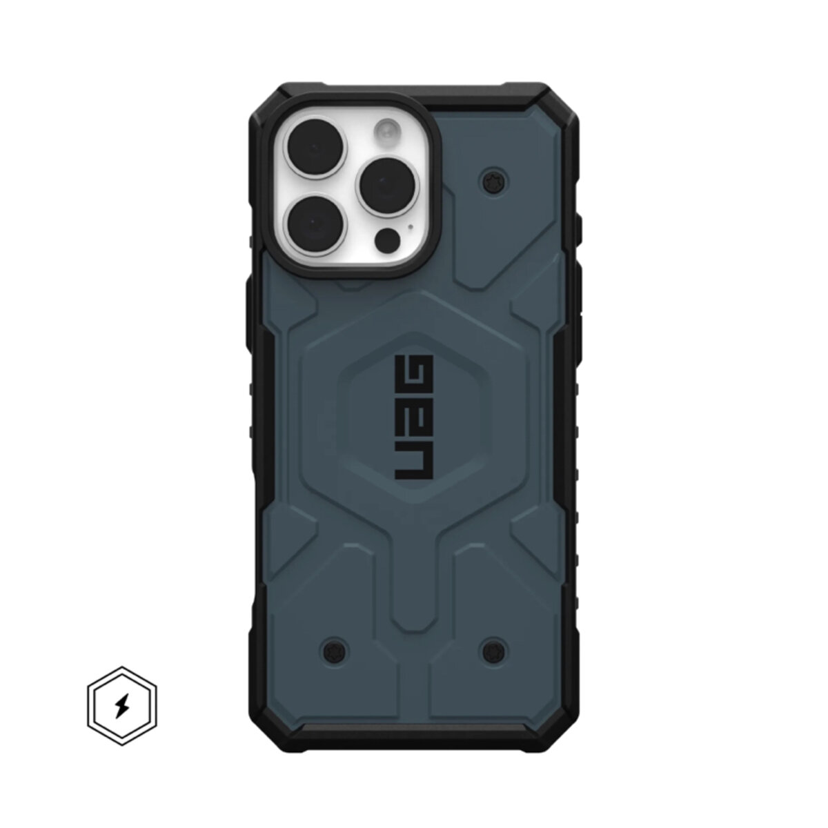 Противоударный чехол UAG Pathfinder with MagSafe (AAA) Apple iPhone 16 | Drop and Shockproof (Синий) на картинке №1