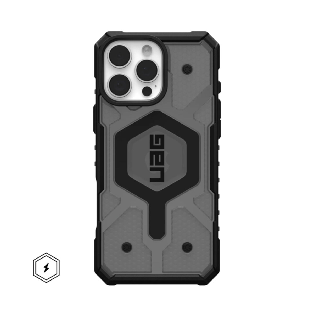 Протиударний чохол UAG Pathfinder with MagSafe (AAA) Apple iPhone 15 Pro Max | Drop and Shockproof (Чорний) на малюнкі №1