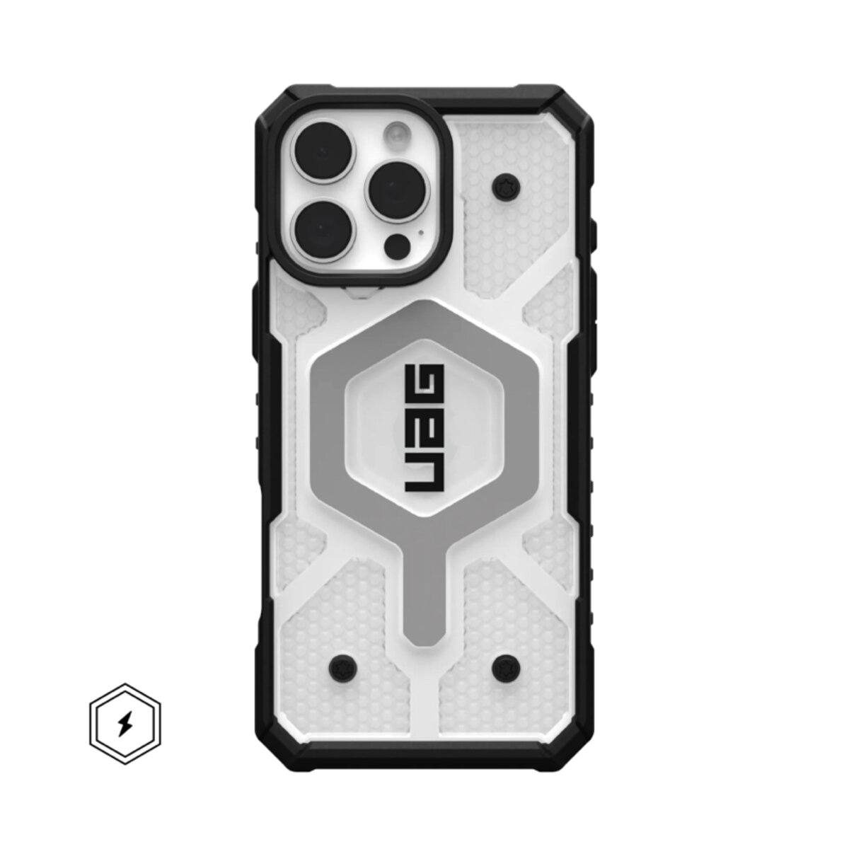 Противоударный чехол UAG Pathfinder with MagSafe (AAA) Apple iPhone 16 | Drop and Shockproof (Серый) на картинке №1