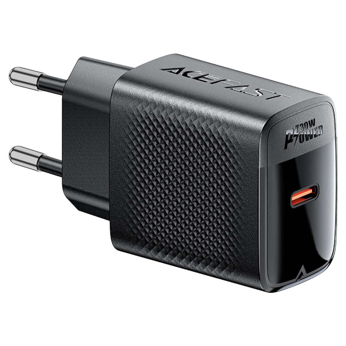 Мережевий зарядний пристрій ACEFAST A102 PD30W GaN single USB-C charger (EU) Black (6974316283287) на картинке №3