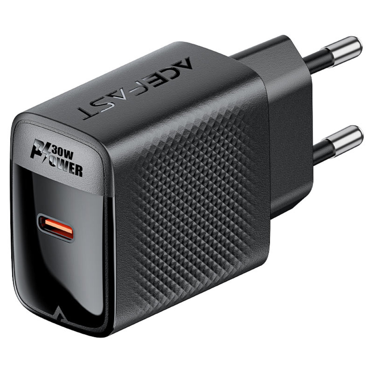 Мережевий зарядний пристрій ACEFAST A102 PD30W GaN single USB-C charger (EU) Black (6974316283287) на картинке №4