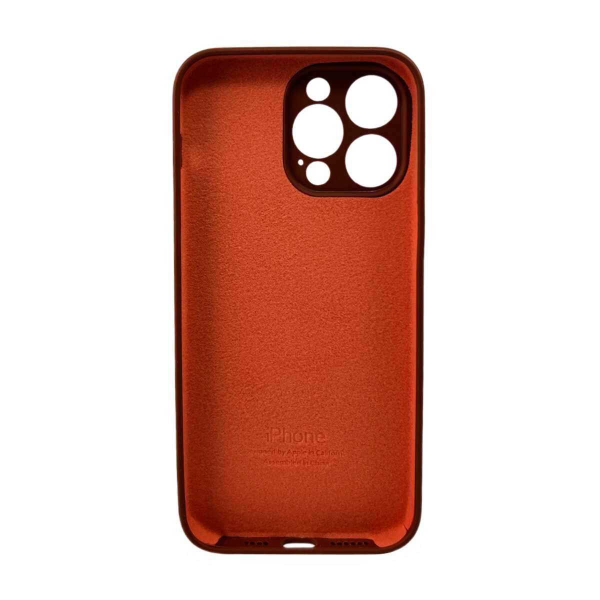 Чохол Silicone Full Case Camera Protect (AA) Apple iPhone 15 Pro Max (Saddle-Brown) на малюнкі №3
