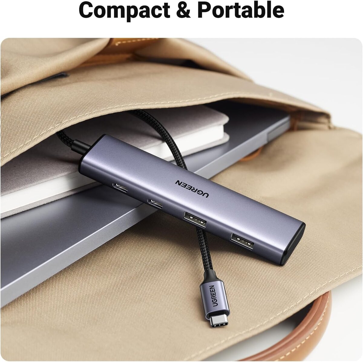 USB-хаб UGREEN 4-Port USB-C Hub (UGR-15395) на картинке №6