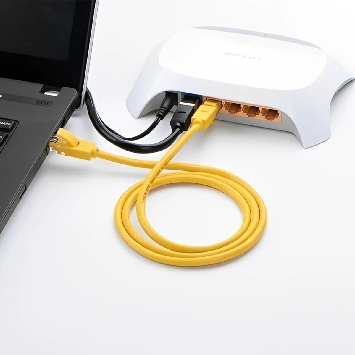 Мережевий кабель UGREEN Cat 5e U/UTP Lan Cable 1m (Yellow) (UGR-11230) на картинке №4