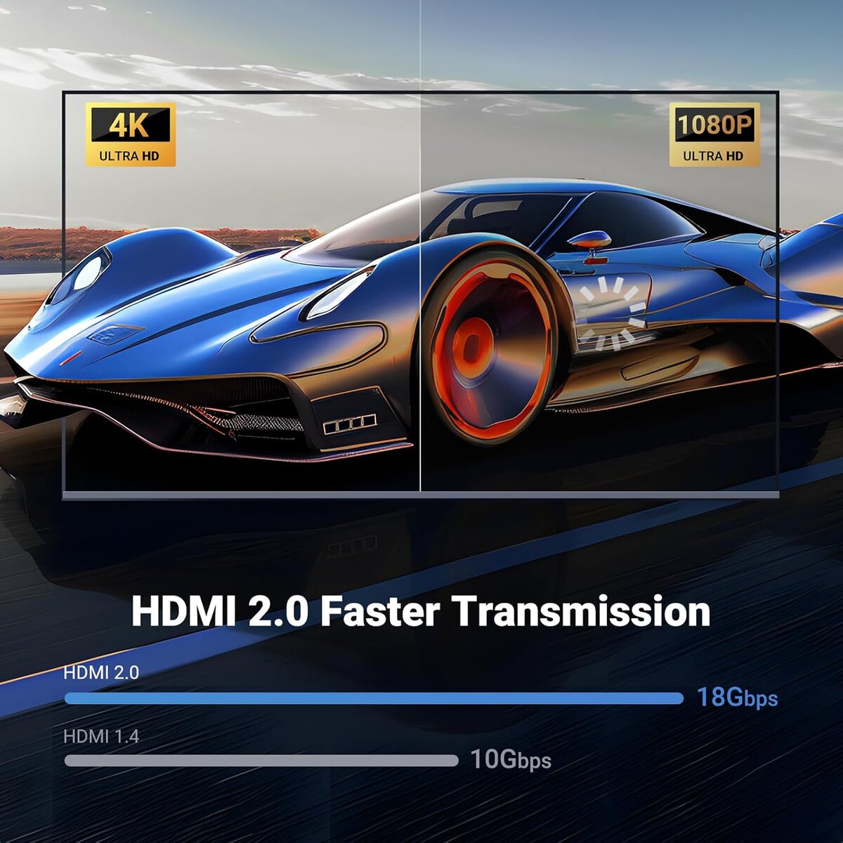 Кабель UGREEN HDMI 4K Cable 2m на картинке №6