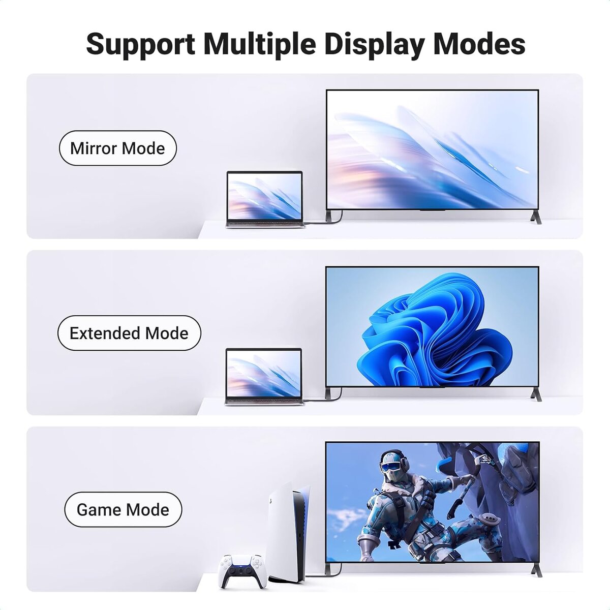 Кабель UGREEN HDMI 4K Cable 2m на картинке №8