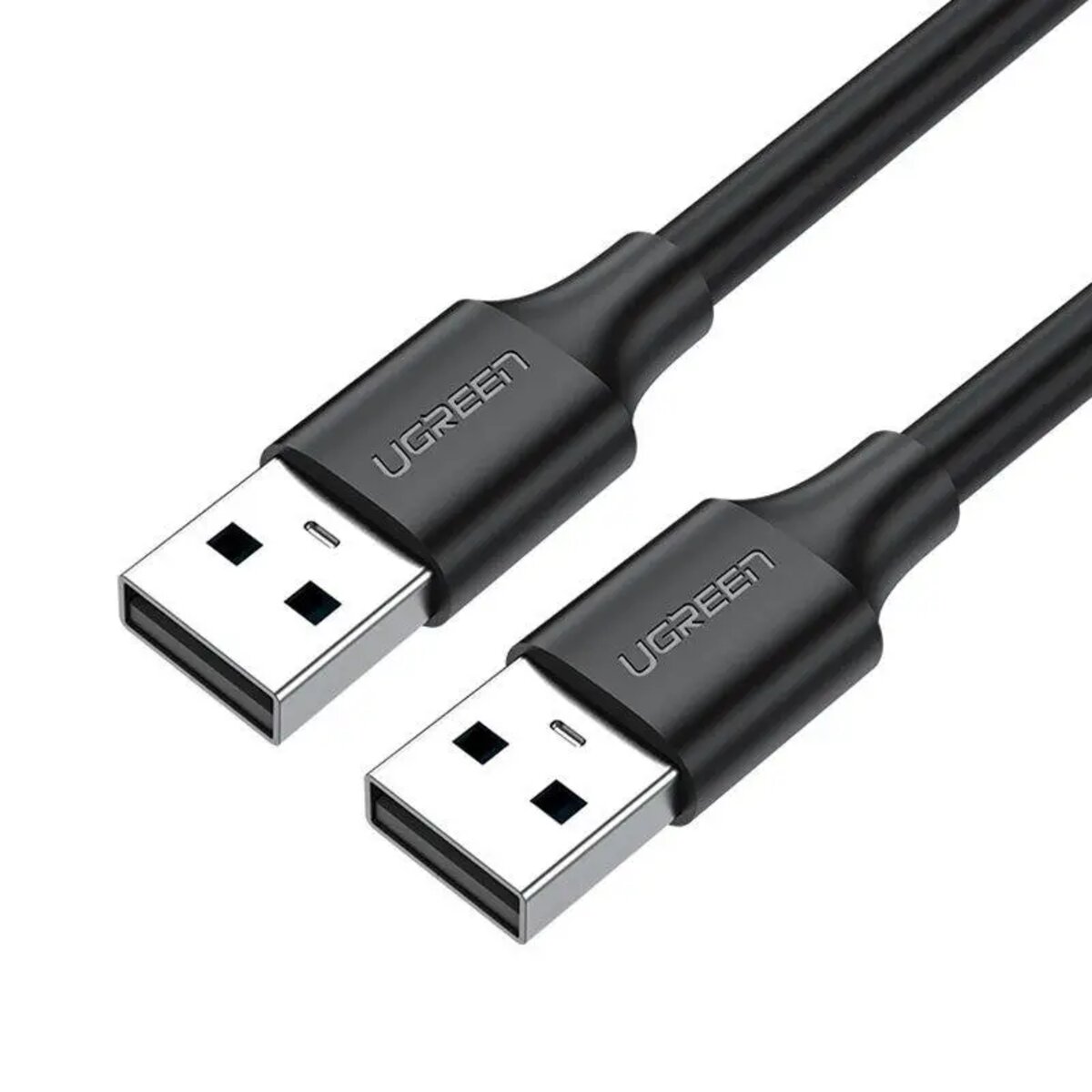 Кабель UGREEN USB 2.0 A Male to A Male Cable 2m (Black) на малюнкі №1