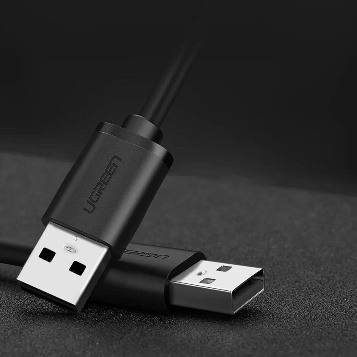 Кабель UGREEN USB 2.0 A Male to A Male Cable 2m (Black) на малюнкі №7