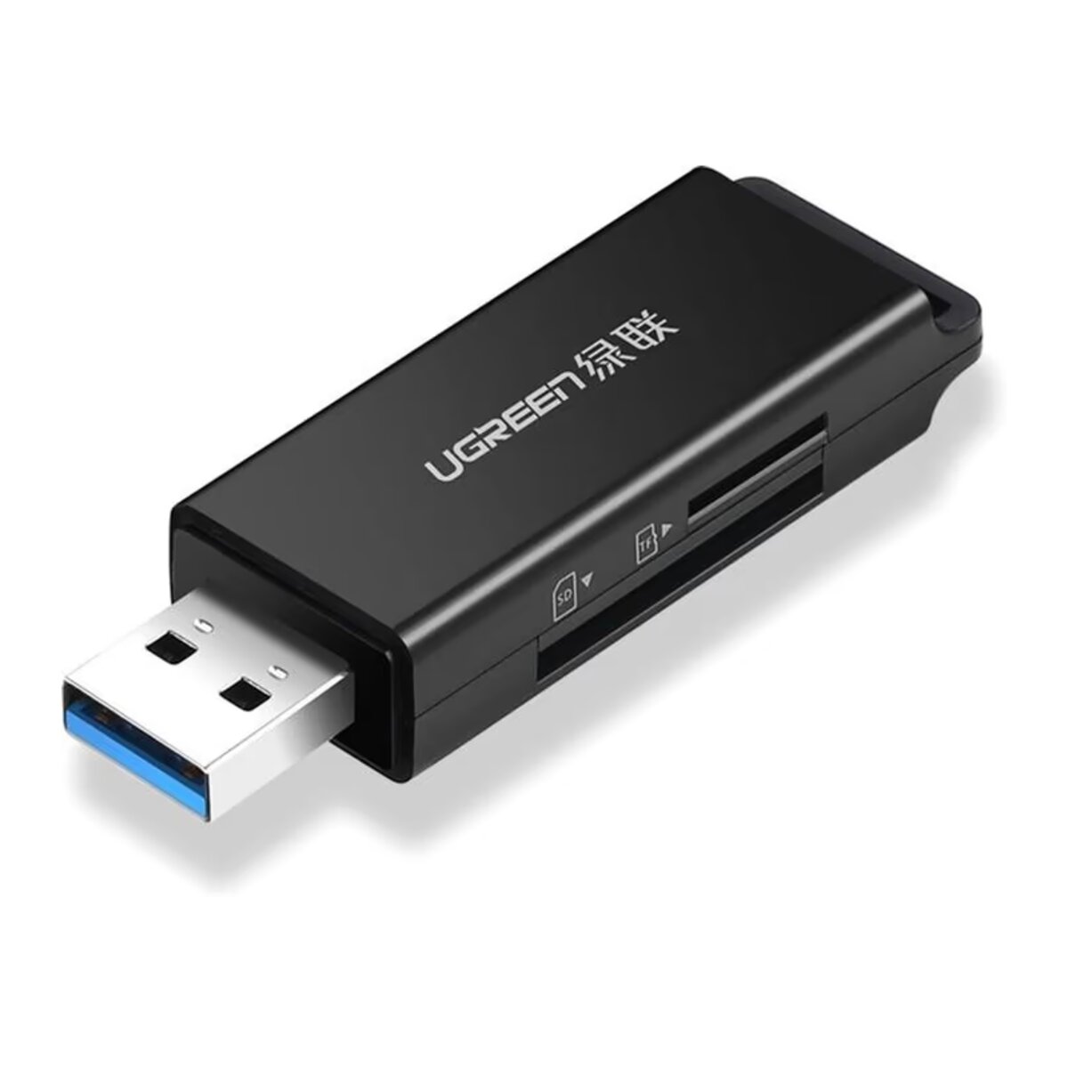 Картрідер UGREEN USB 3.0 to TF + SD Dual Card Reader (Black) (UGR-40752) Фотографія №1 Картрідер UGREEN USB 3.0 to TF + SD Dual Card Reader (Black) (UGR-40752) на малюнкі №1