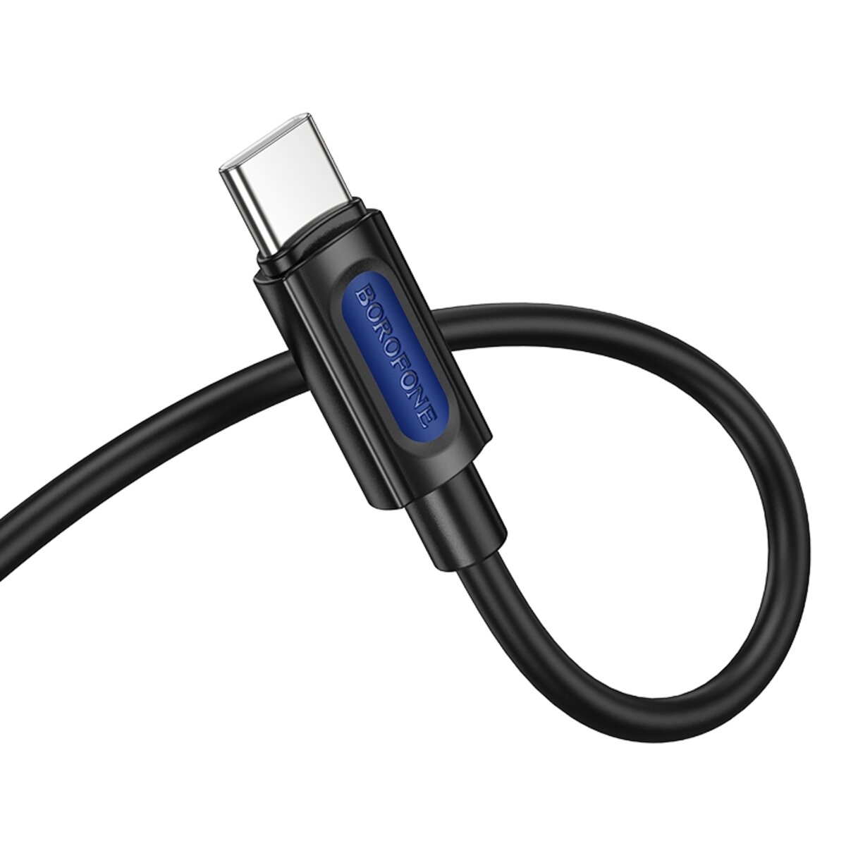 Аудіокабель BOROFONE BL20 True sound silicone digital audio conversion cable Type-C Black Фотографія №3 Аудіокабель BOROFONE BL20 True sound silicone digital audio conversion cable Type-C Black на малюнкі №3