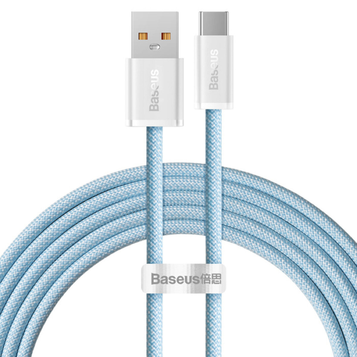 Кабель Baseus Dynamic Series Fast Charging Data Cable USB to Type-C 100W 1m Blue на малюнкі №1