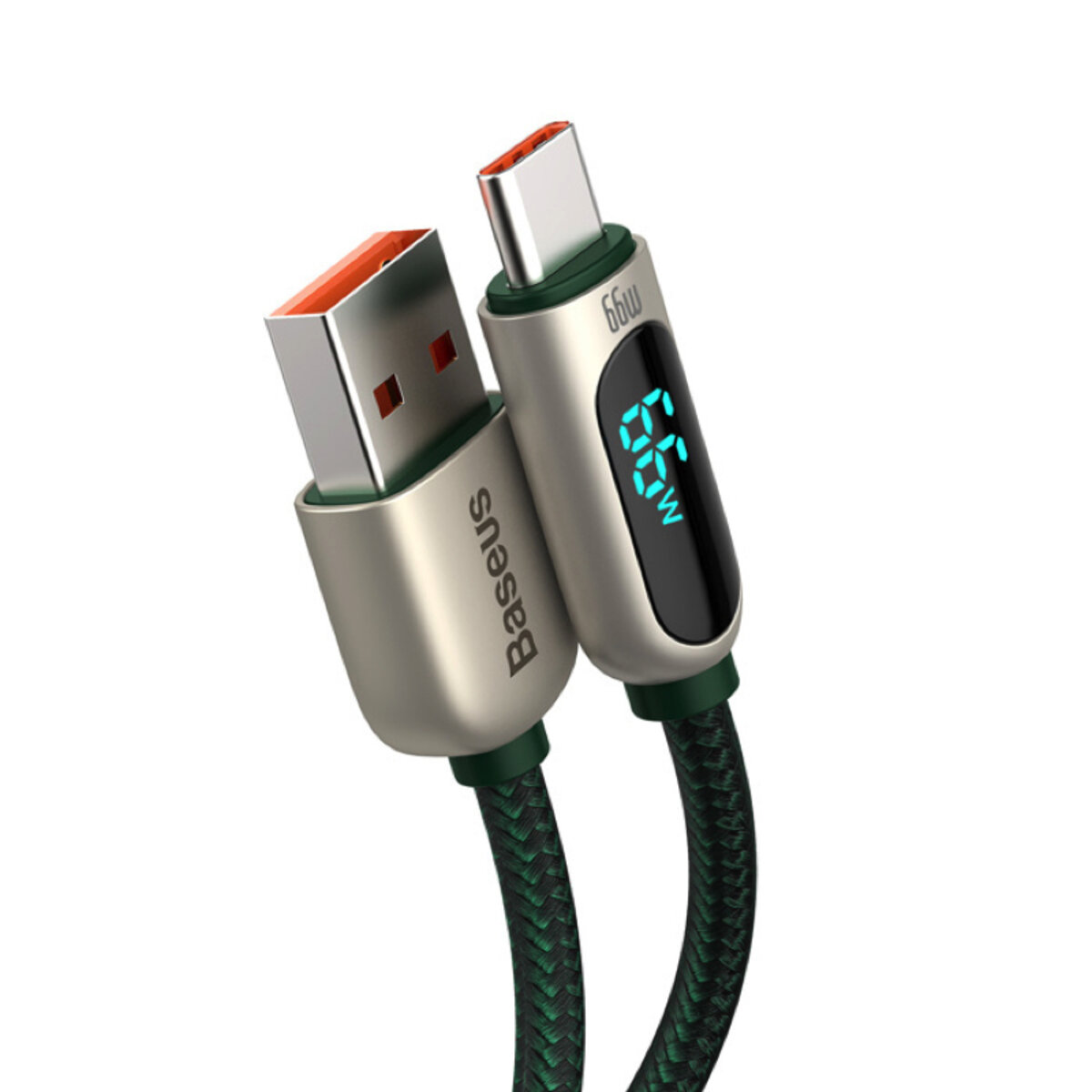 Кабель Baseus Display Fast Charging Data Cable USB to Type-C 66W 1m Green (CASX020006) на малюнкі №4