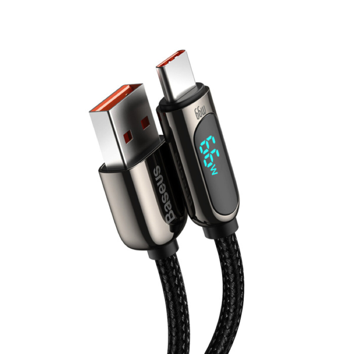 Кабель Baseus Display Fast Charging Data Cable USB to Type-C 66W 2m Black (CASX020101) на малюнкі №4