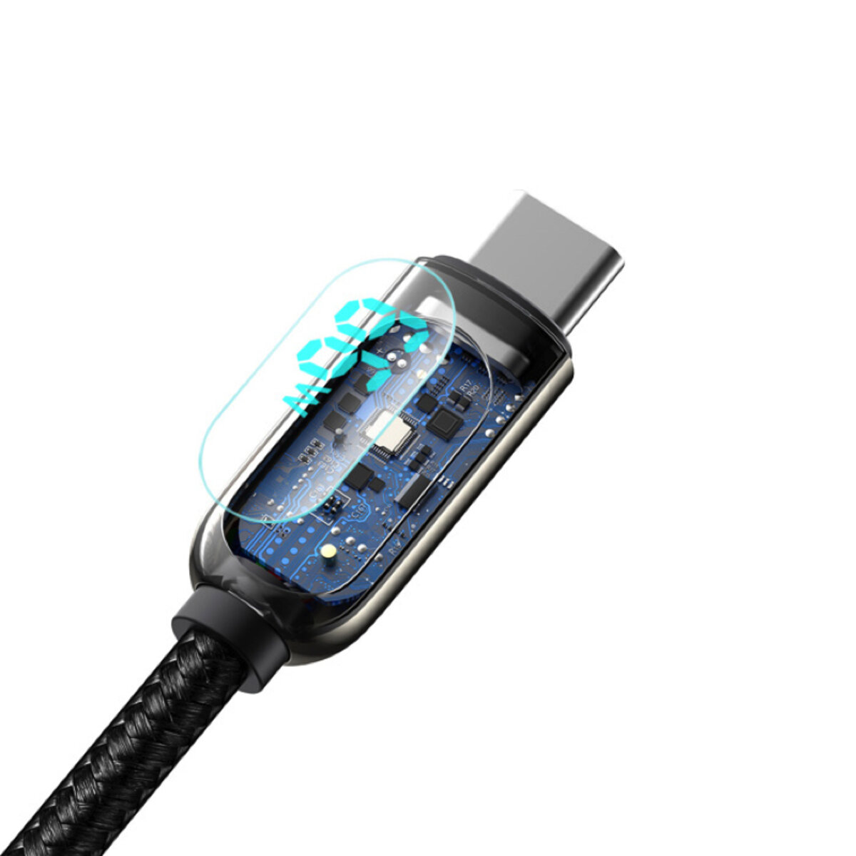 Кабель Baseus Display Fast Charging Data Cable USB to Type-C 66W 2m Black (CASX020101) на малюнкі №6