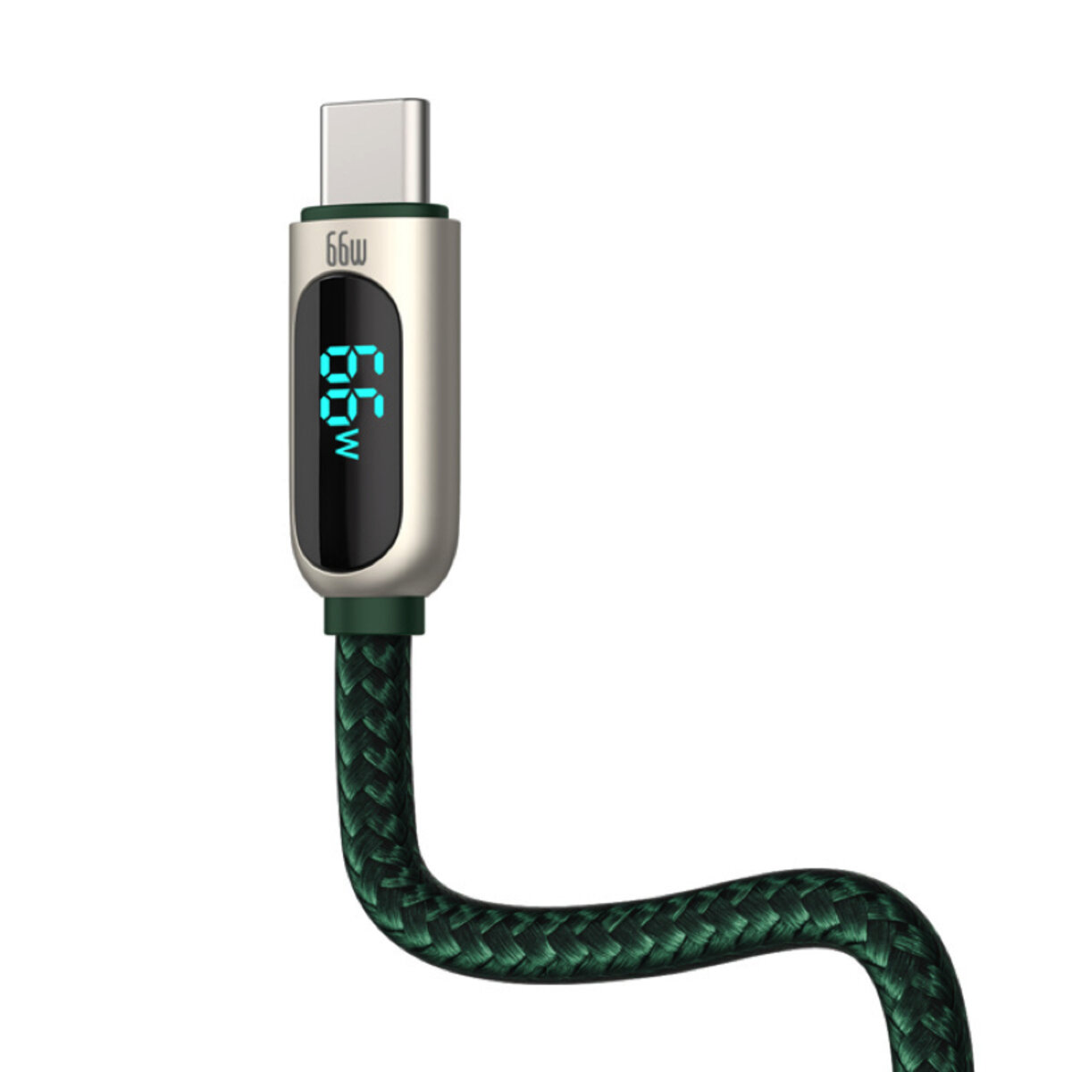 Кабель Baseus Display Fast Charging Data Cable USB to Type-C 66W 2m Green (CASX020106) Фотографія №5 Кабель Baseus Display Fast Charging Data Cable USB to Type-C 66W 2m Green (CASX020106) на малюнкі №5