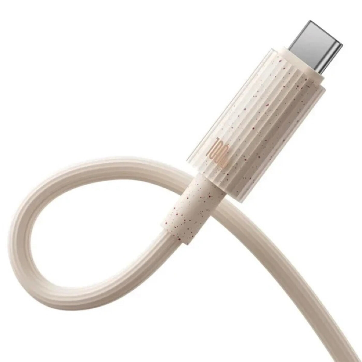Кабель Baseus Habitat Series Fast Charging Cable USB to Type-C 100W 2m Wheat Pink (P10360203421-01) на картинке №4