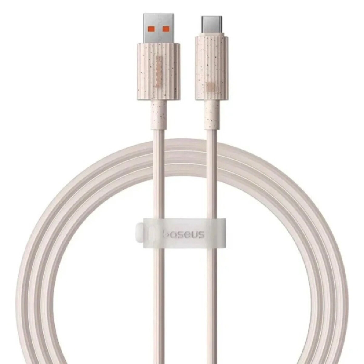 Кабель Baseus Habitat Series Fast Charging Cable USB to Type-C 100W 2m Wheat Pink (P10360203421-01) на картинке №1