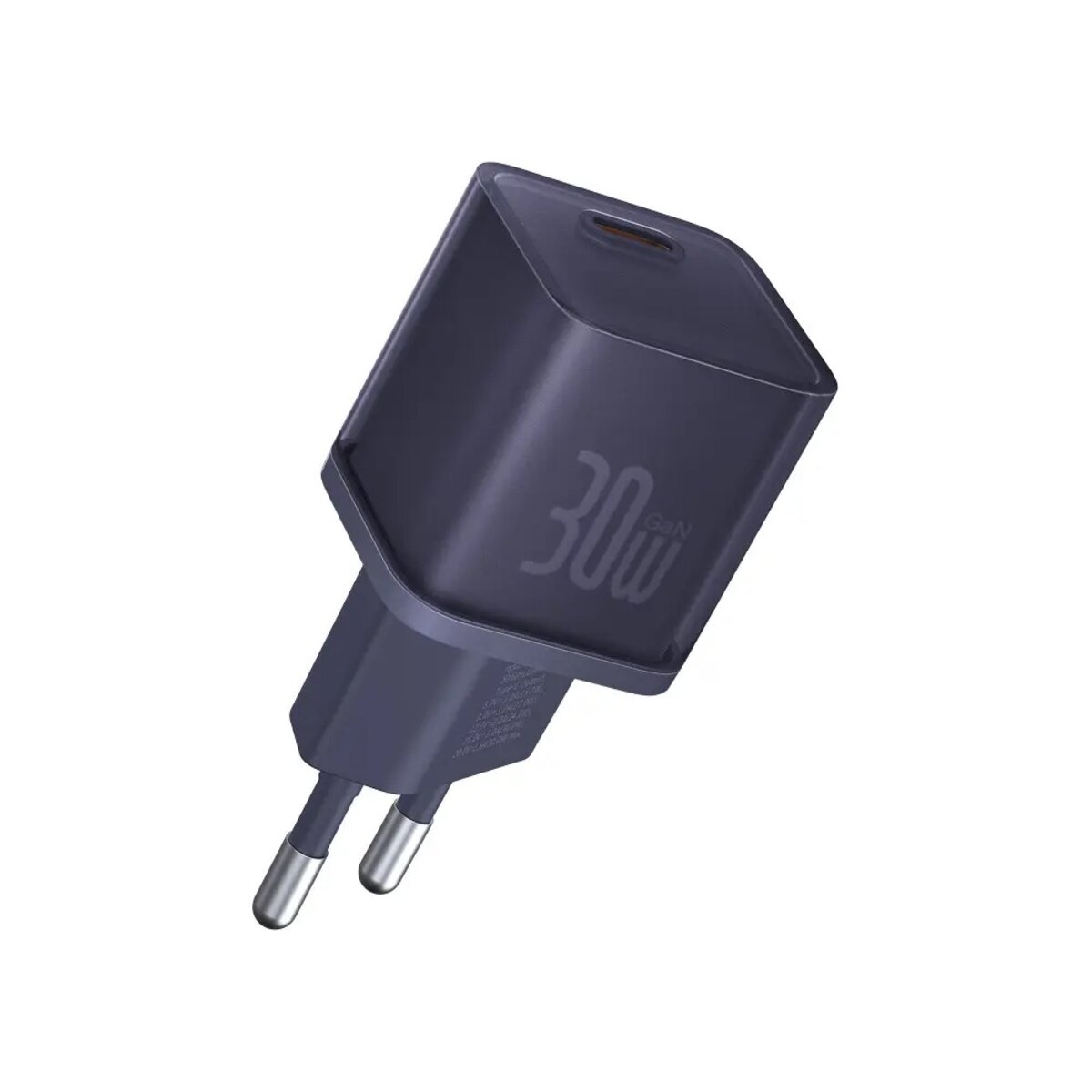 Мережевий зарядний пристрій Baseus  GaN5 Fast Charger(mini) 1C 30W EU Purple (CCGN070705) на картинке №4
