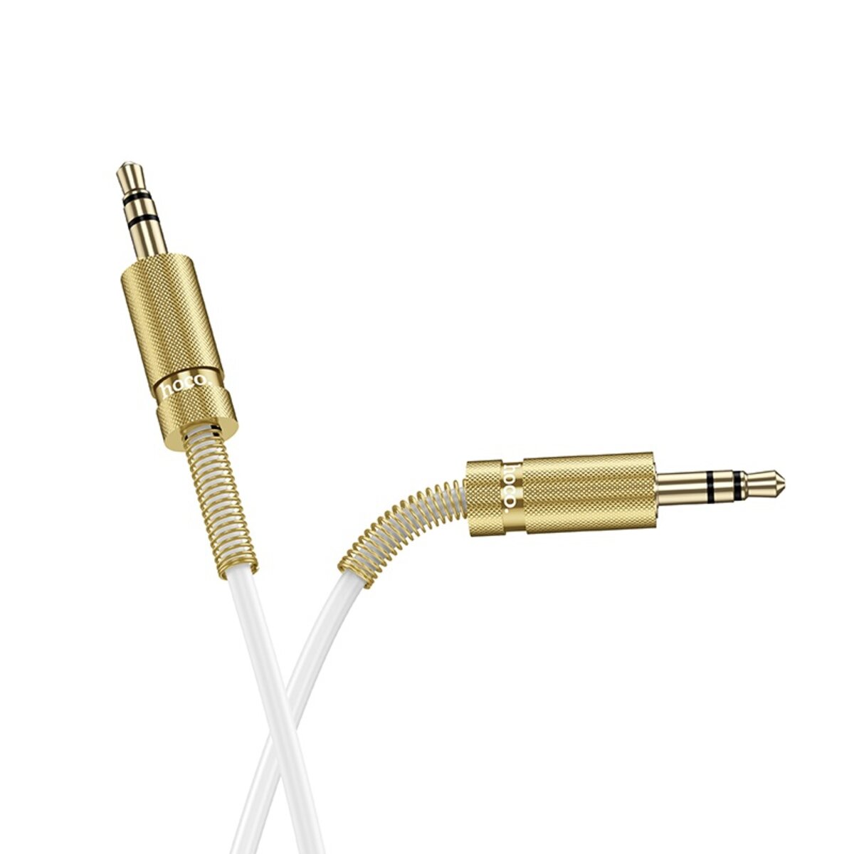 Аудiокабель HOCO UPA31 Cindy spring audio cable AUX White на малюнкі №3