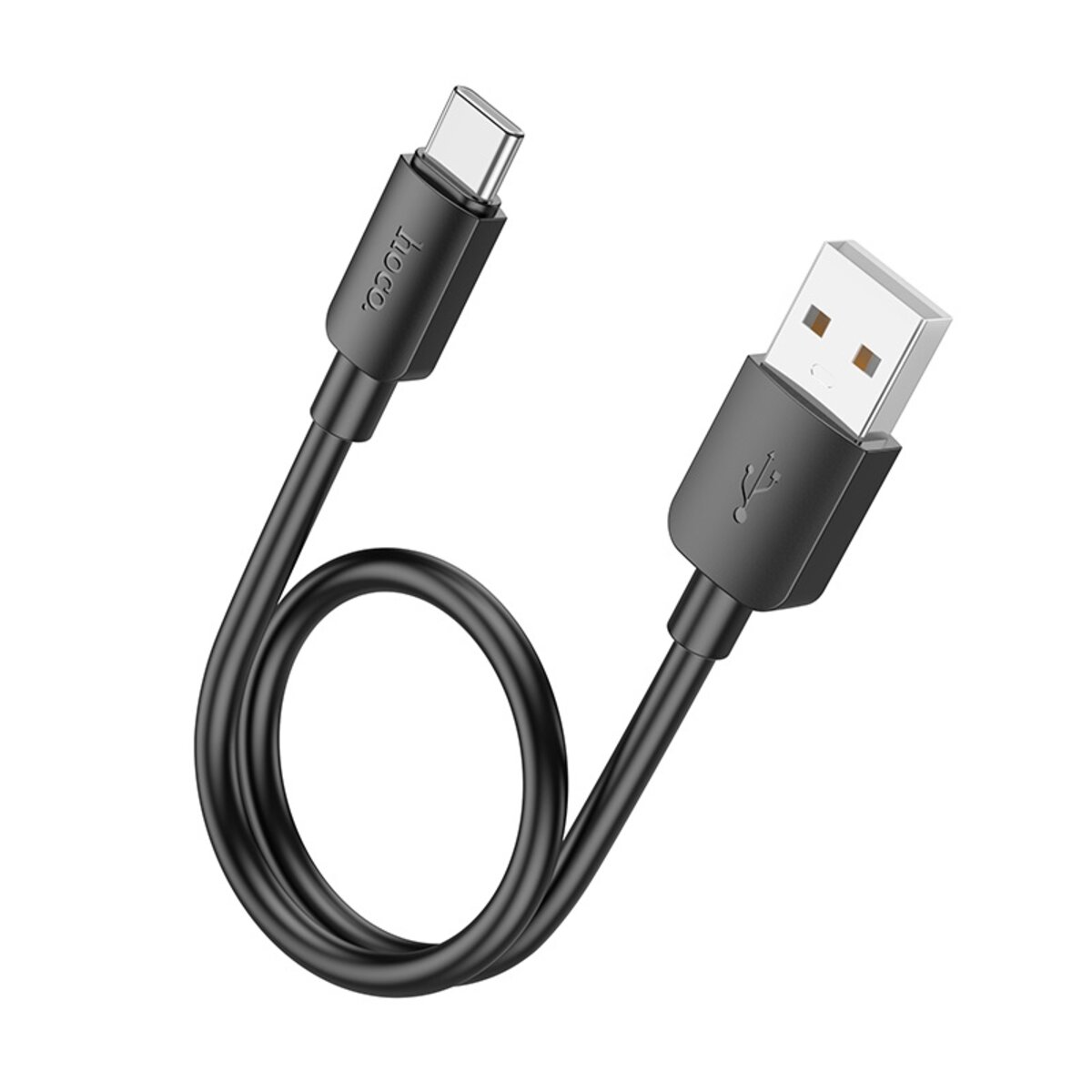 Кабель HOCO X96 Hyper 27W charging data cable Type-C (L=0.25M) Black на малюнкі №1