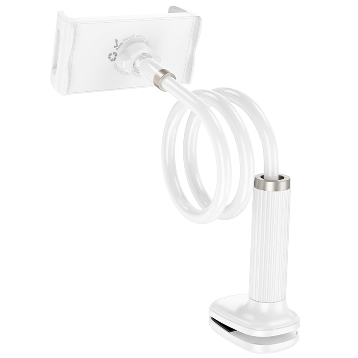 Тримач для телефона HOCO HD10 Bamboo lazy stand White Фотографія №3 Тримач для телефона HOCO HD10 Bamboo lazy stand White на малюнкі №3