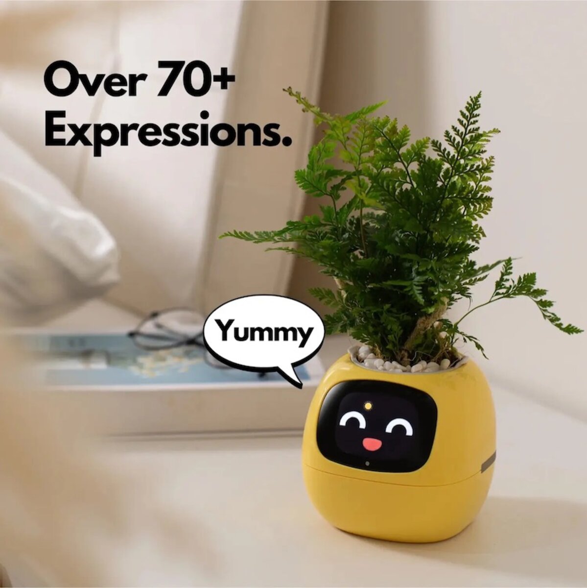 Інтерактивний розумний горщик для рослин Ivy Smart Planter Tuya AI, Green на картинке №4