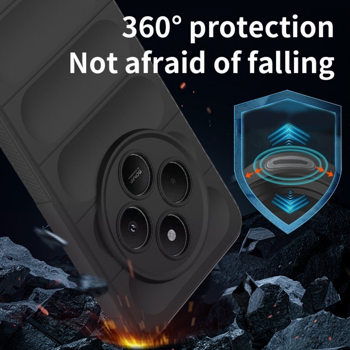 Чохол для смартфона Cosmic Magic Shield for Xiaomi Redmi 14C Dark Green на малюнкі №4