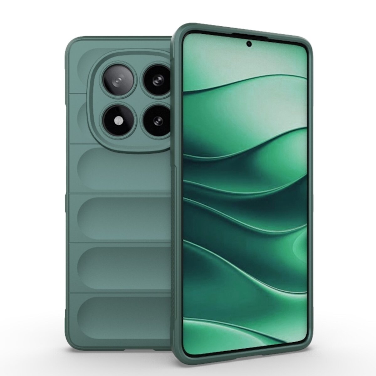 Чохол для смартфона Cosmic Magic Shield for Xiaomi Redmi Note 14 Pro Plus 5G Dark Green на малюнкі №1