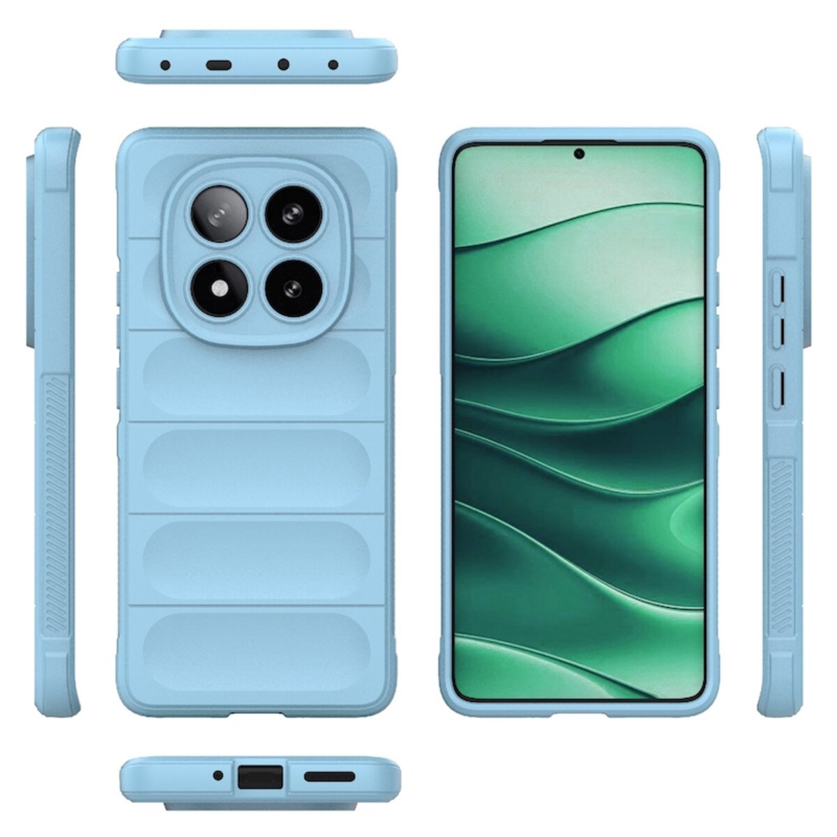 Чохол для смартфона Cosmic Magic Shield for Xiaomi Redmi Note 14 Pro Plus 5G Light Blue на малюнкі №3