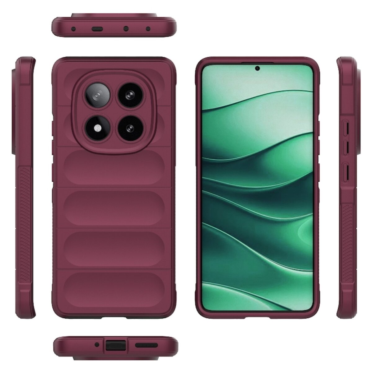 Чохол для смартфона Cosmic Magic Shield for Xiaomi Redmi Note 14 Pro 5G Plus Plum на малюнкі №3