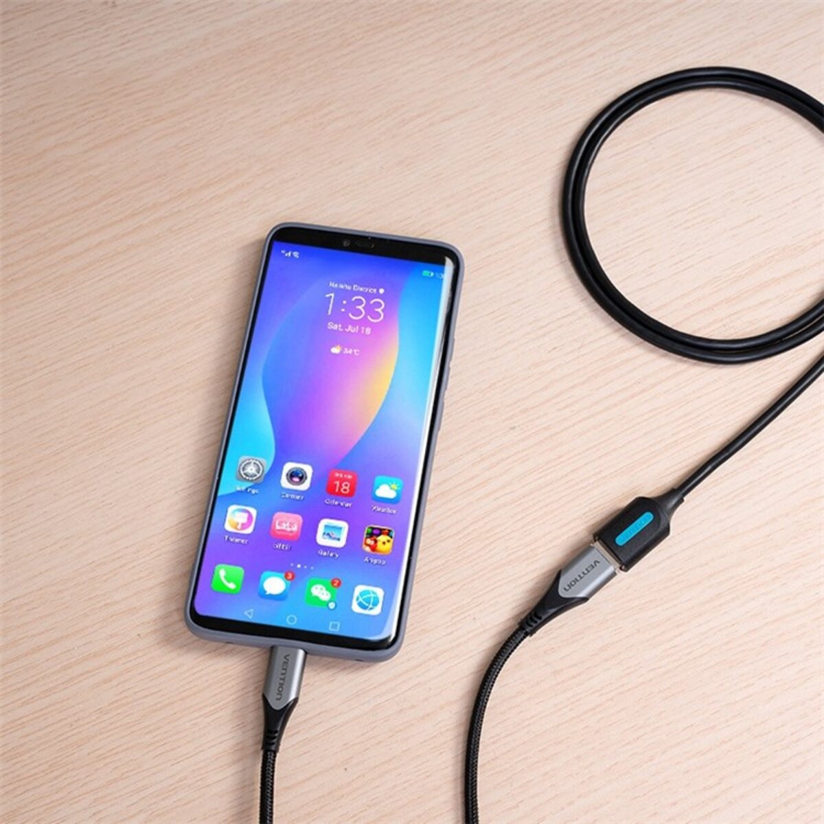 Кабель Vention USB 2.0 A Male to A Female Extension Cable 5M black PVC Type (CBIBJ) Фотографія №3 Кабель Vention USB 2.0 A Male to A Female Extension Cable 5M black PVC Type (CBIBJ) на малюнкі №3