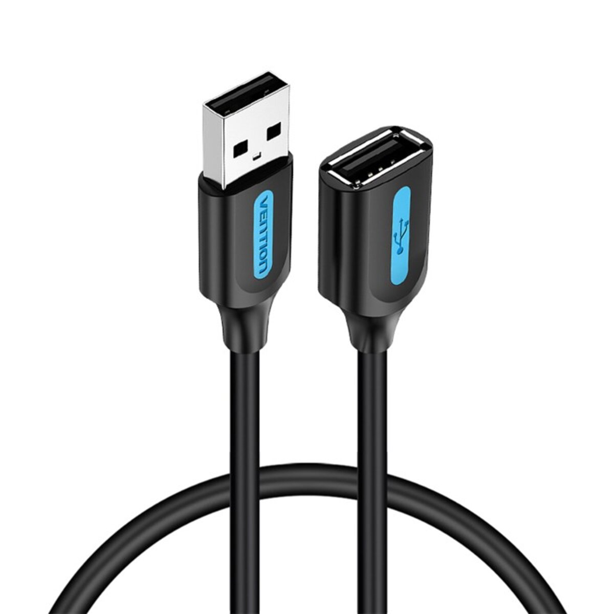 Кабель Vention USB 2.0 A Male to A Female Extension Cable 5M black PVC Type (CBIBJ) Фотографія №1 Кабель Vention USB 2.0 A Male to A Female Extension Cable 5M black PVC Type (CBIBJ) на малюнкі №1