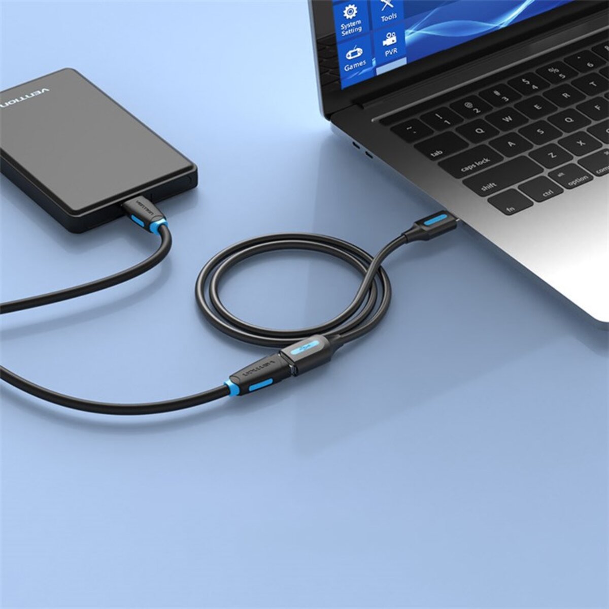 Кабель Vention USB 2.0 A Male to A Female Extension Cable 5M black PVC Type (CBIBJ) Фотографія №5 Кабель Vention USB 2.0 A Male to A Female Extension Cable 5M black PVC Type (CBIBJ) на малюнкі №5