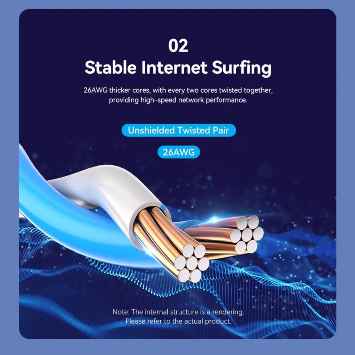 Мережевий кабель Vention Cat6 UTP Patch Cable 1.5M Black (IBRBG) Фотографія №7 Мережевий кабель Vention Cat6 UTP Patch Cable 1.5M Black (IBRBG) на малюнкі №7