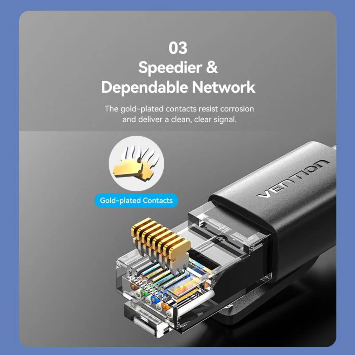 Мережевий кабель Vention Cat6 UTP Patch Cable 1.5M Black (IBRBG) Фотографія №8 Мережевий кабель Vention Cat6 UTP Patch Cable 1.5M Black (IBRBG) на малюнкі №8
