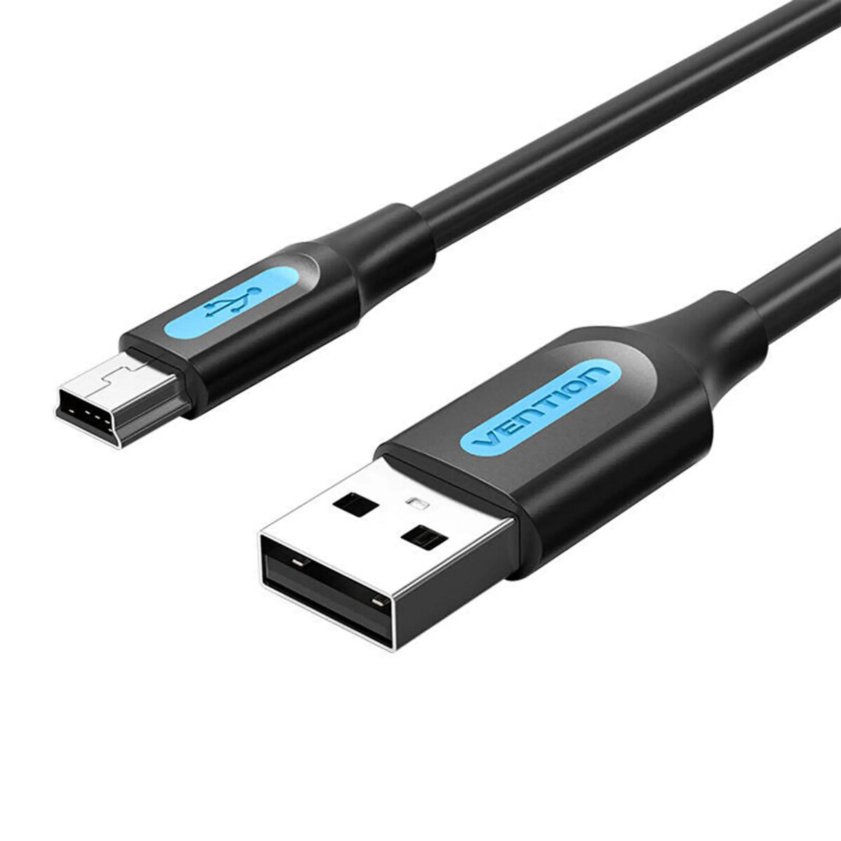 Кабель Vention USB 2.0 A Male to Mini-B Male Cable 0.5M Black PVC Type (COMBD) Фотографія №1 Кабель Vention USB 2.0 A Male to Mini-B Male Cable 0.5M Black PVC Type (COMBD) на малюнкі №1