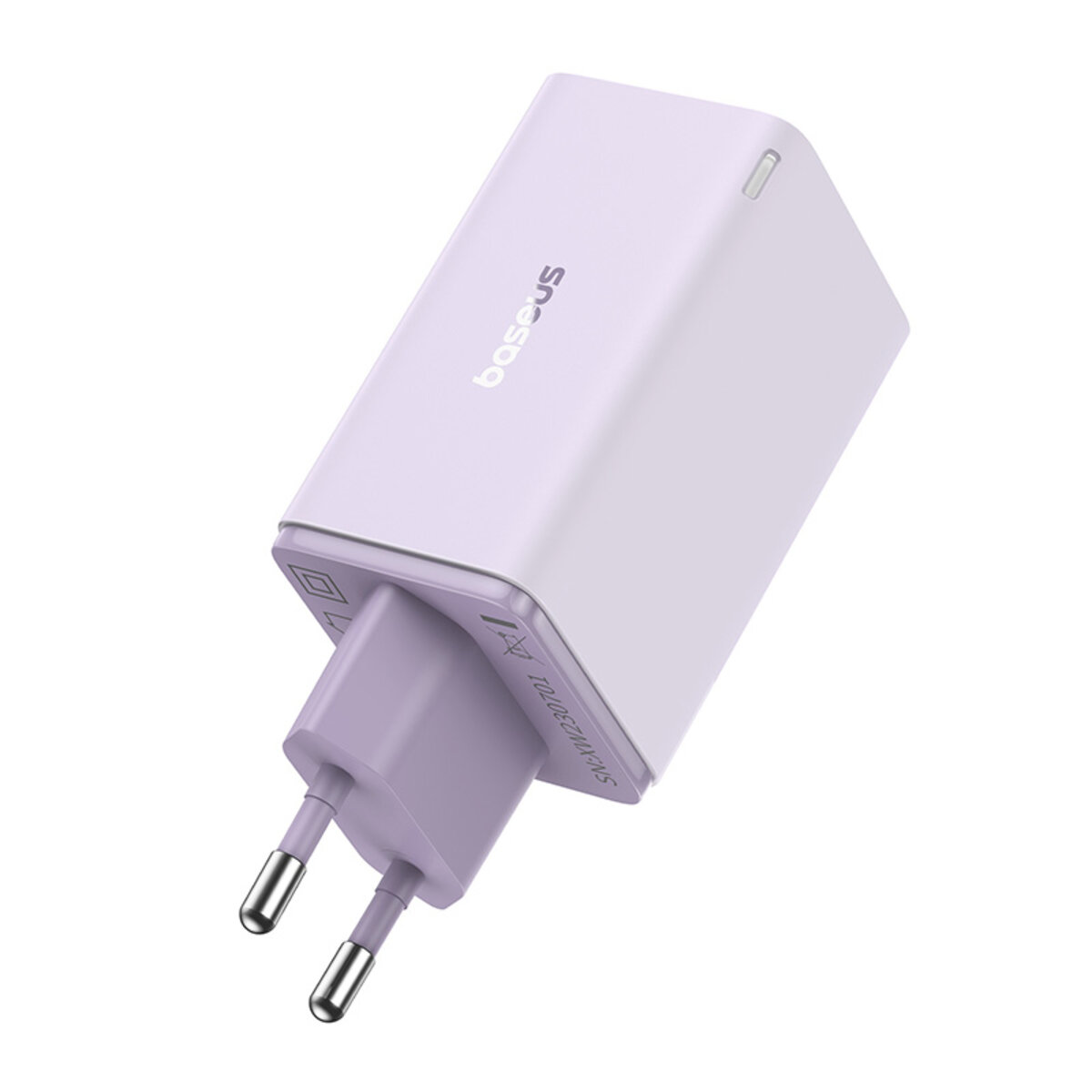 Мережевий зарядний пристрій Baseus GaN6 Pro Fast Charger 2C+2U 65W EU Star Purple(With:Mini White Cable Type-C to Type-C 100W(20V/5A) 1m Star Purple） на малюнкі №4