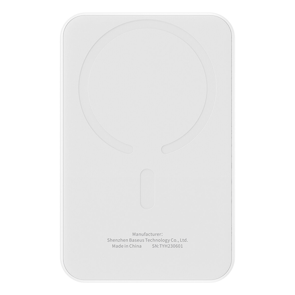 Зовнішній акумулятор Baseus Magnetic Mini Wireless Fast Charge Power Bank 5000mAh 20W Stellar White（With Simple Series Charging Cable Type-C to Typ на малюнкі №3