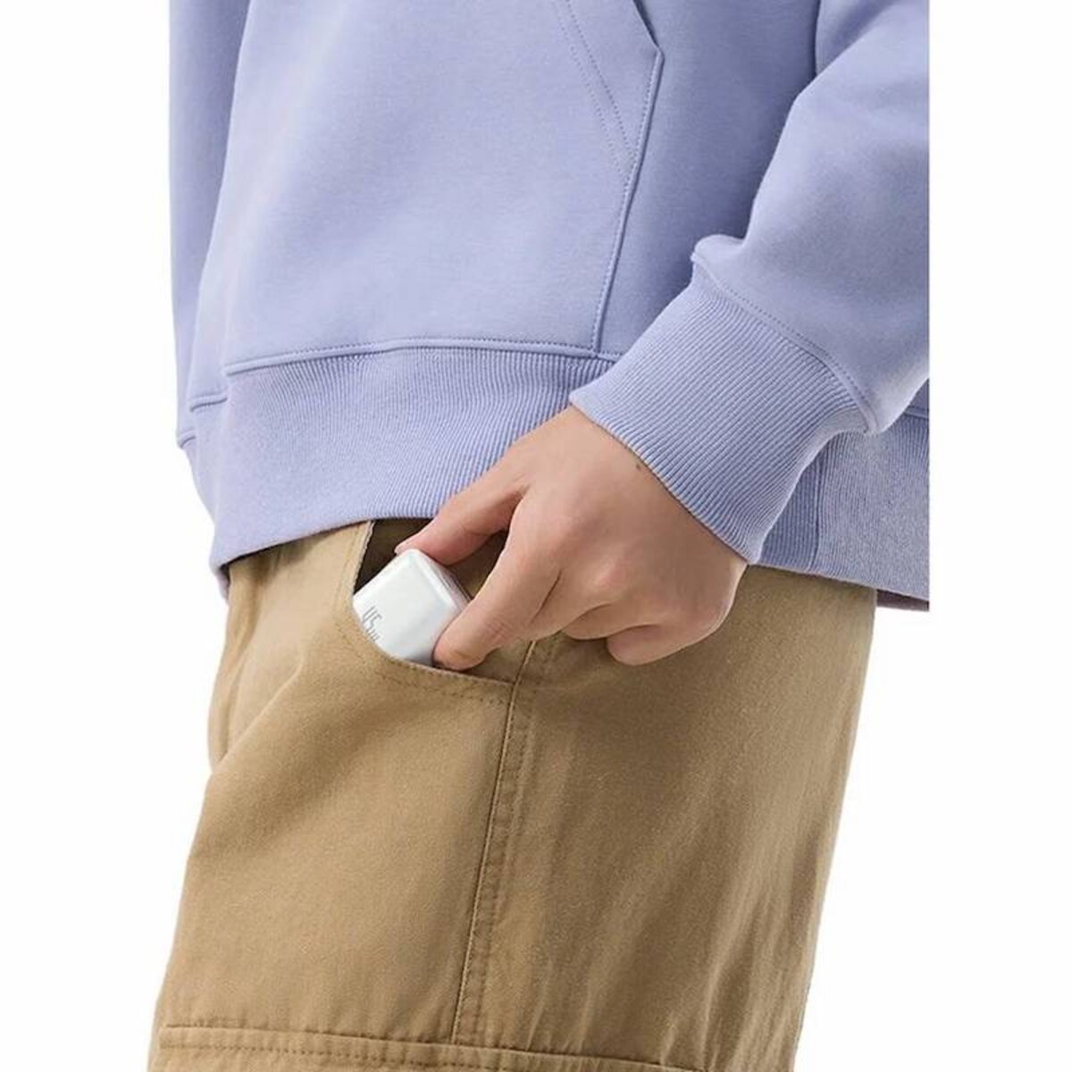 Мережевий зарядний пристрій Baseus PicoGo GaN Fast Charger 1C 45W EU Moon White на малюнкі №4