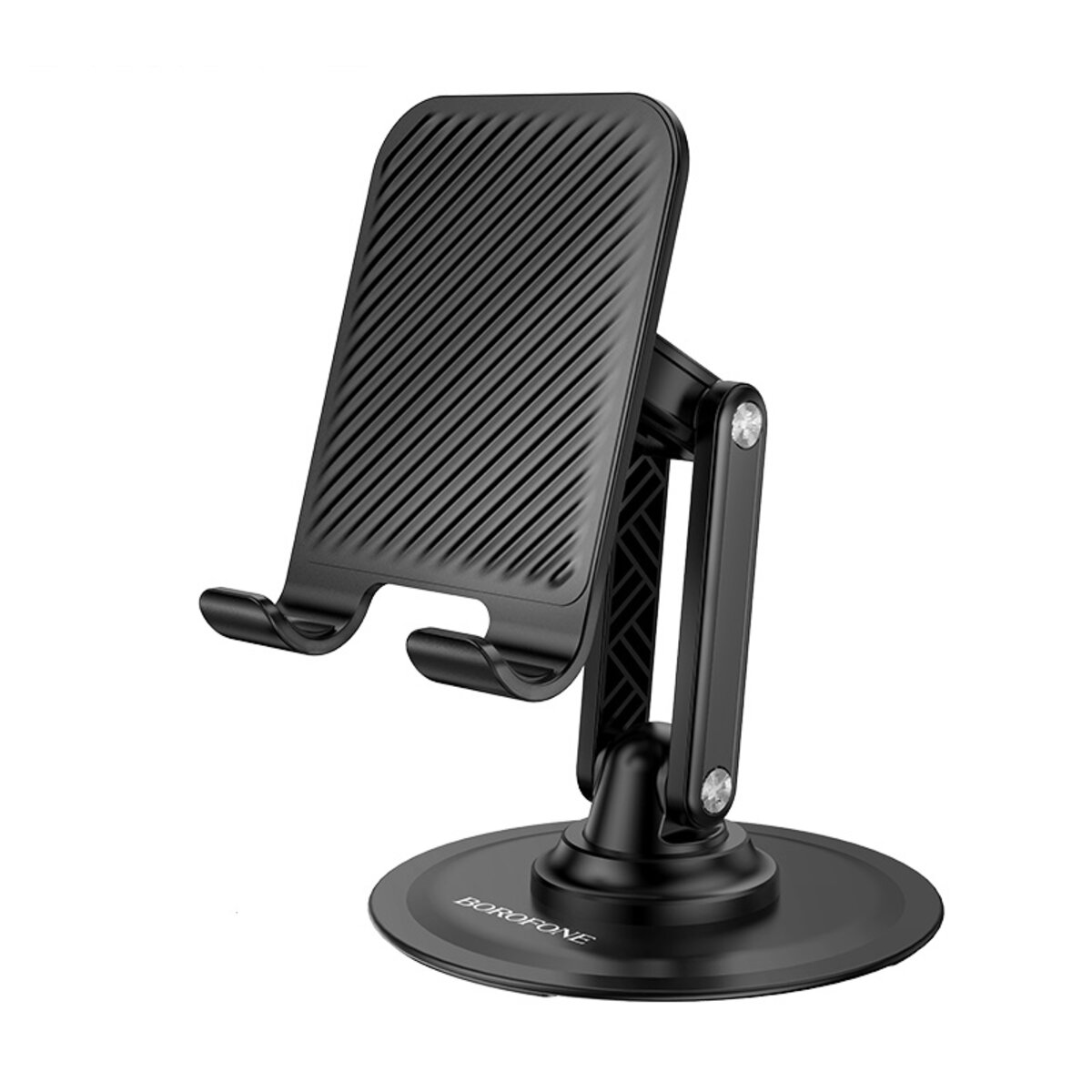 Тримач для телефона BOROFONE BH128 Admirado dual-axis rotating desktop stand Black на малюнкі №1