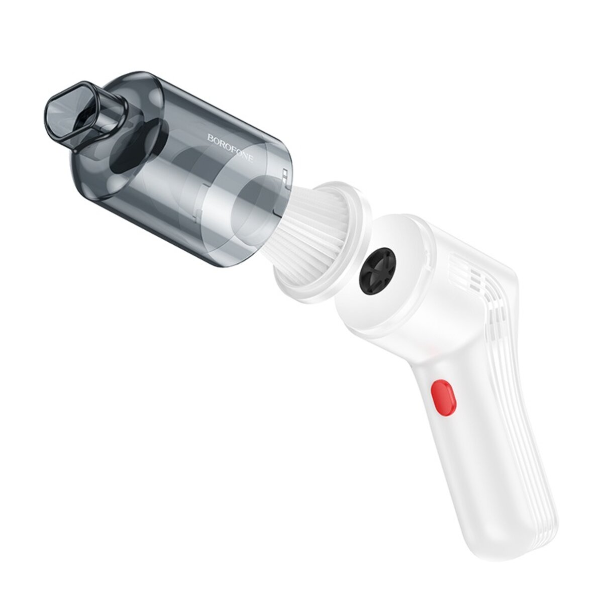 Автомобільний пилосос BOROFONE FC4 Diamond brushless portable car vacuum cleaner White на малюнкі №1